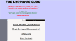 Desktop Screenshot of nycmovieguru.com